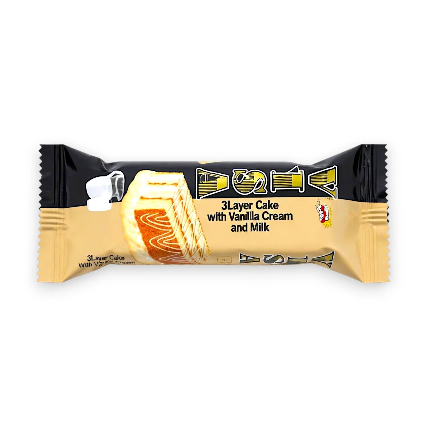 haam food visa 3 layer cake vanilla cream & milk 50g
