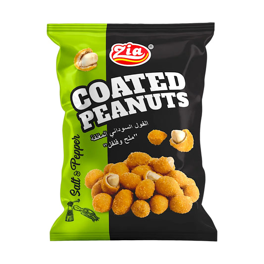zia peanut coated salt & pepper 38g