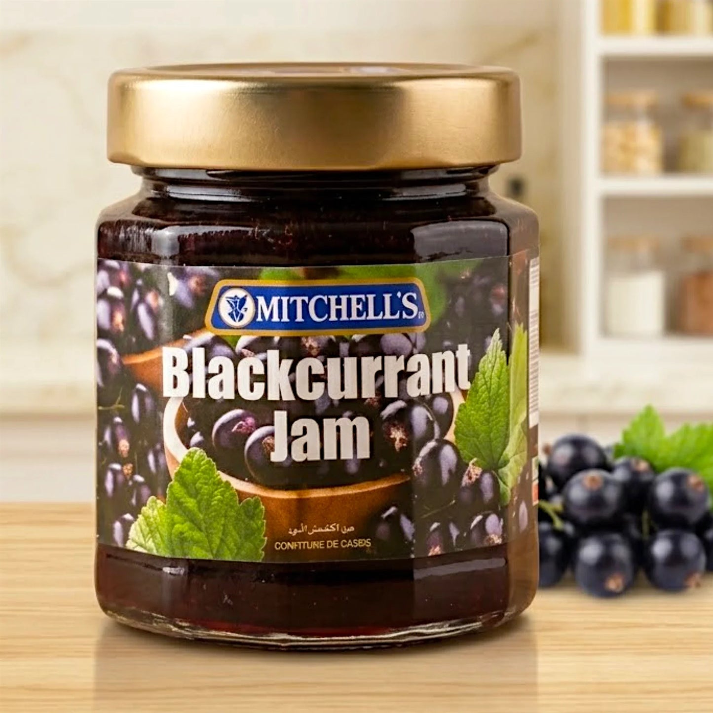 mitchells jam blackcurrant 300g