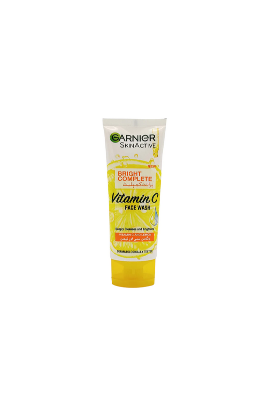 garnier face wash vitamin c bright complete 100ml pak