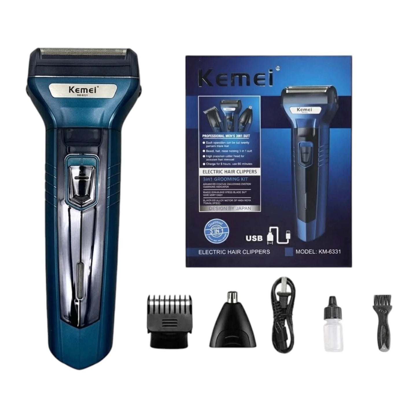 kemei shaver 3in1 km-6331