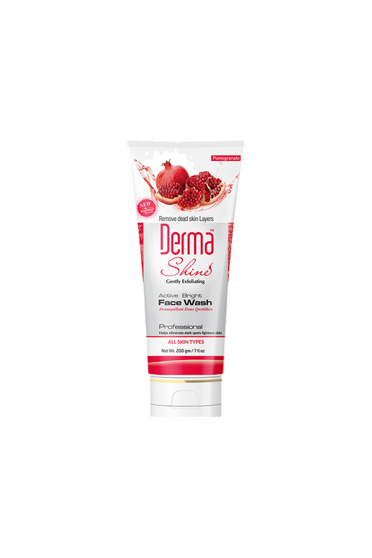derma shine face wash active bright 200ml pak