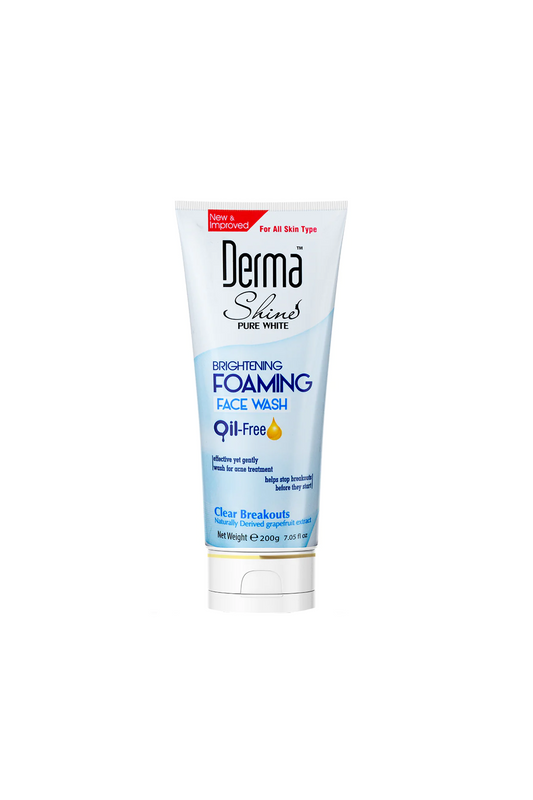derma shine face wash foaming 200g pak