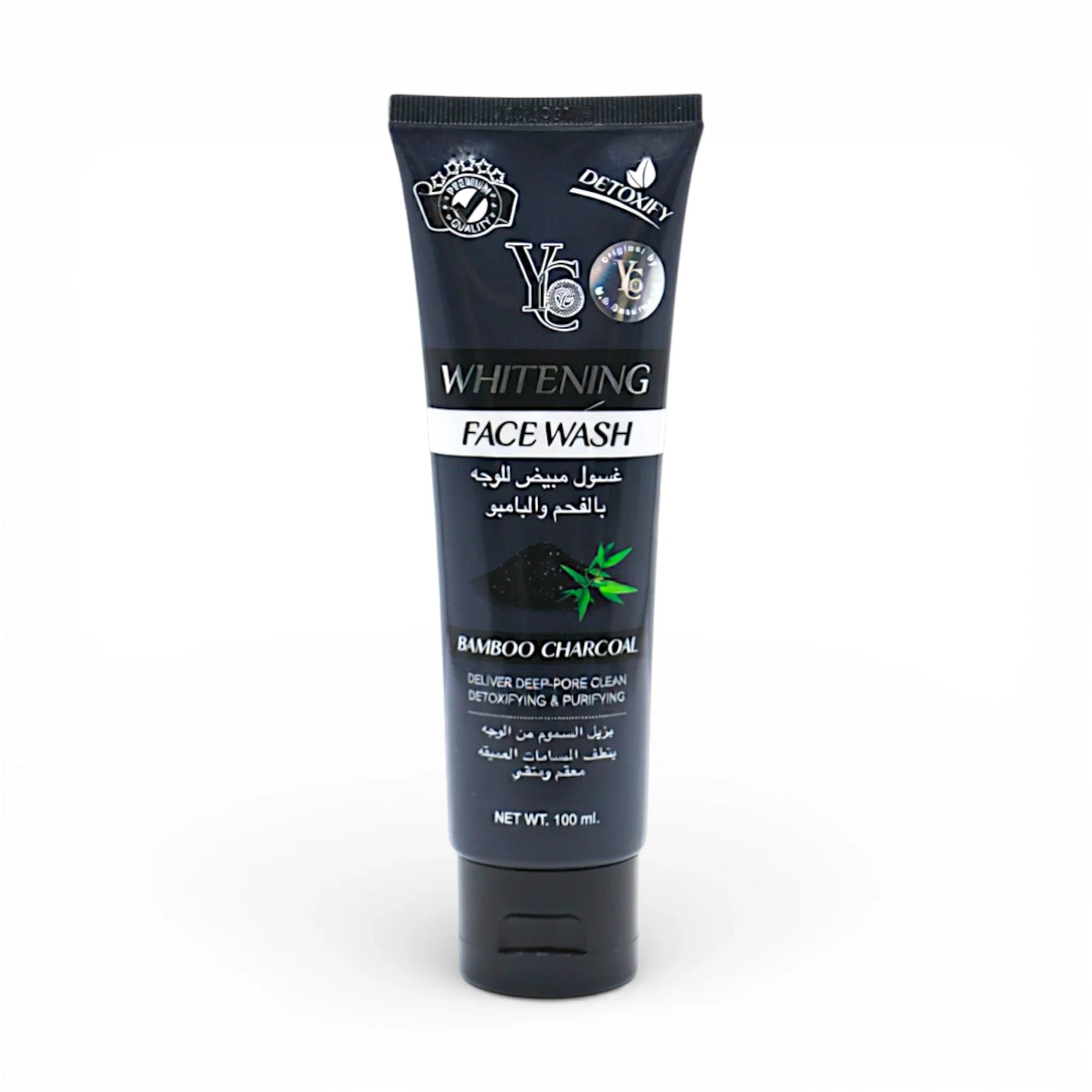 yc face wash whitening charcoal 100ml thailand