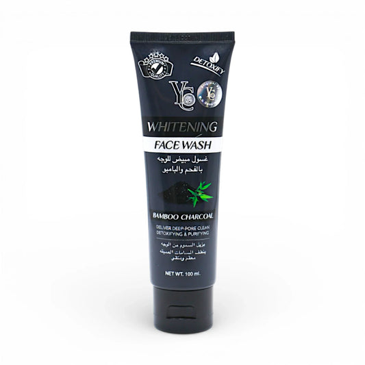 yc face wash whitening charcoal 100ml thailand
