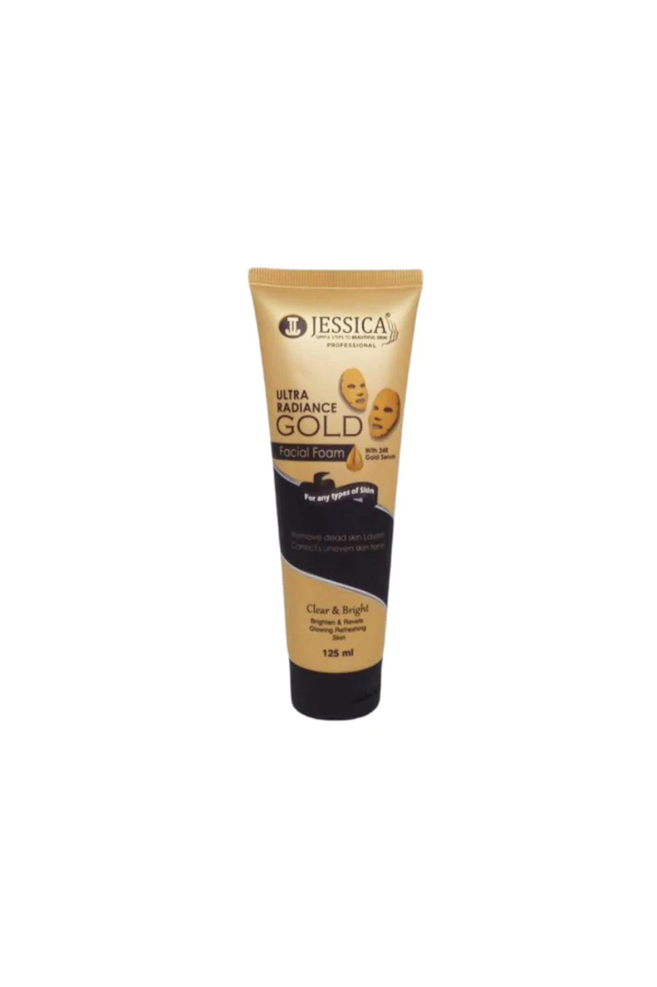 jessica facial foam clear&bright 24k 125g