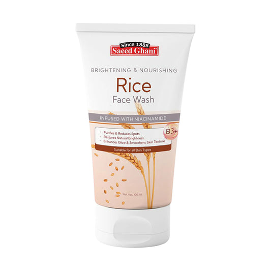 saeed ghani face wash rice 100ml pak