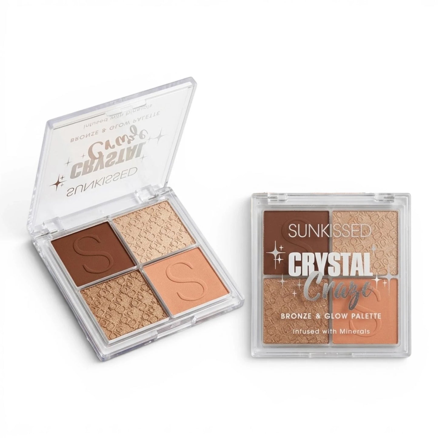 sunkissed crystal blush & highlighter 4color