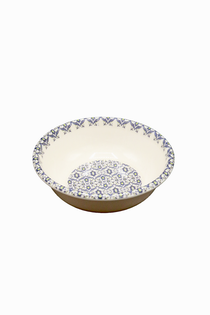 blue full print custard bowl