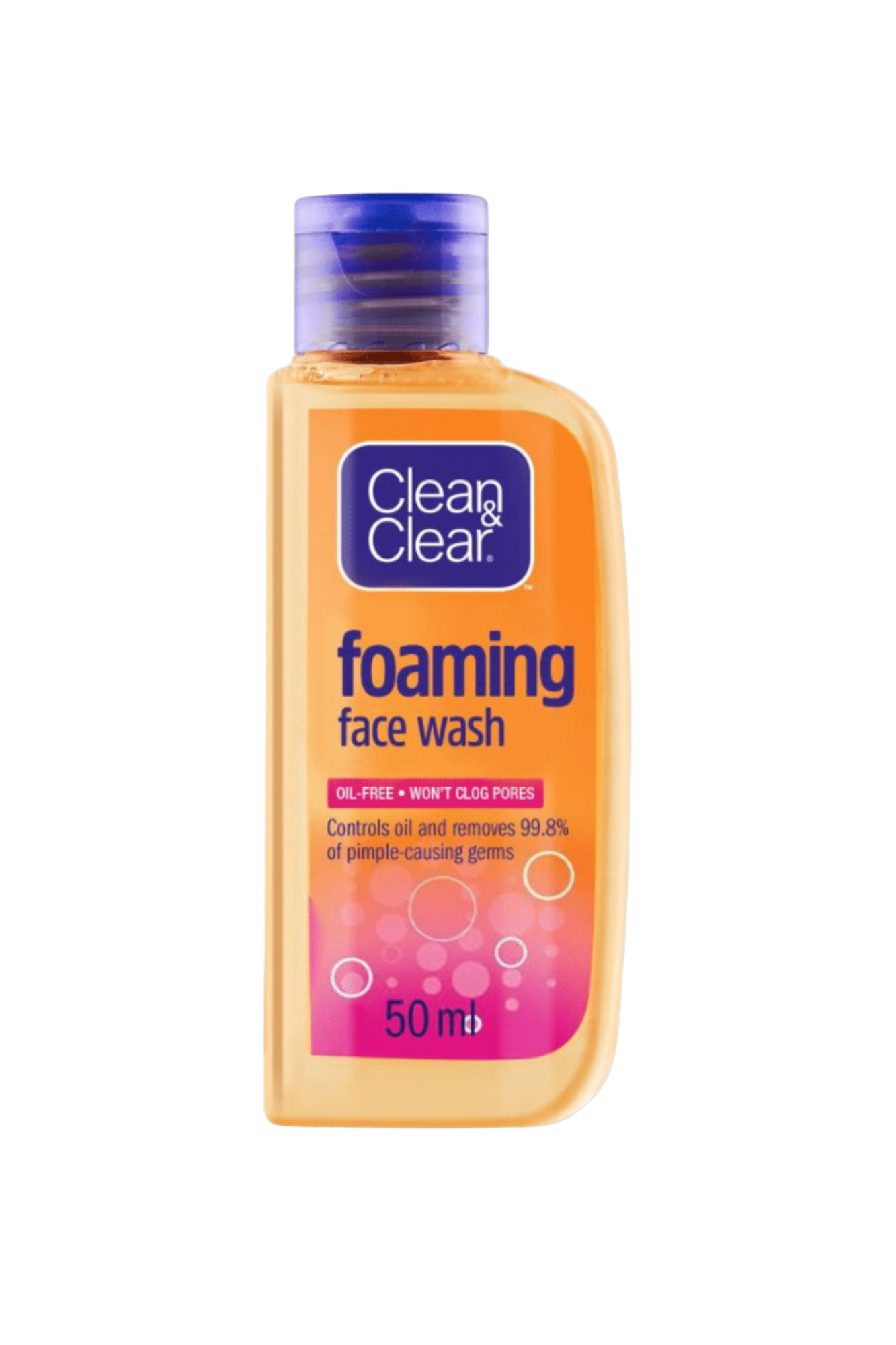 clean & clear face wash foaming oil free 50ml