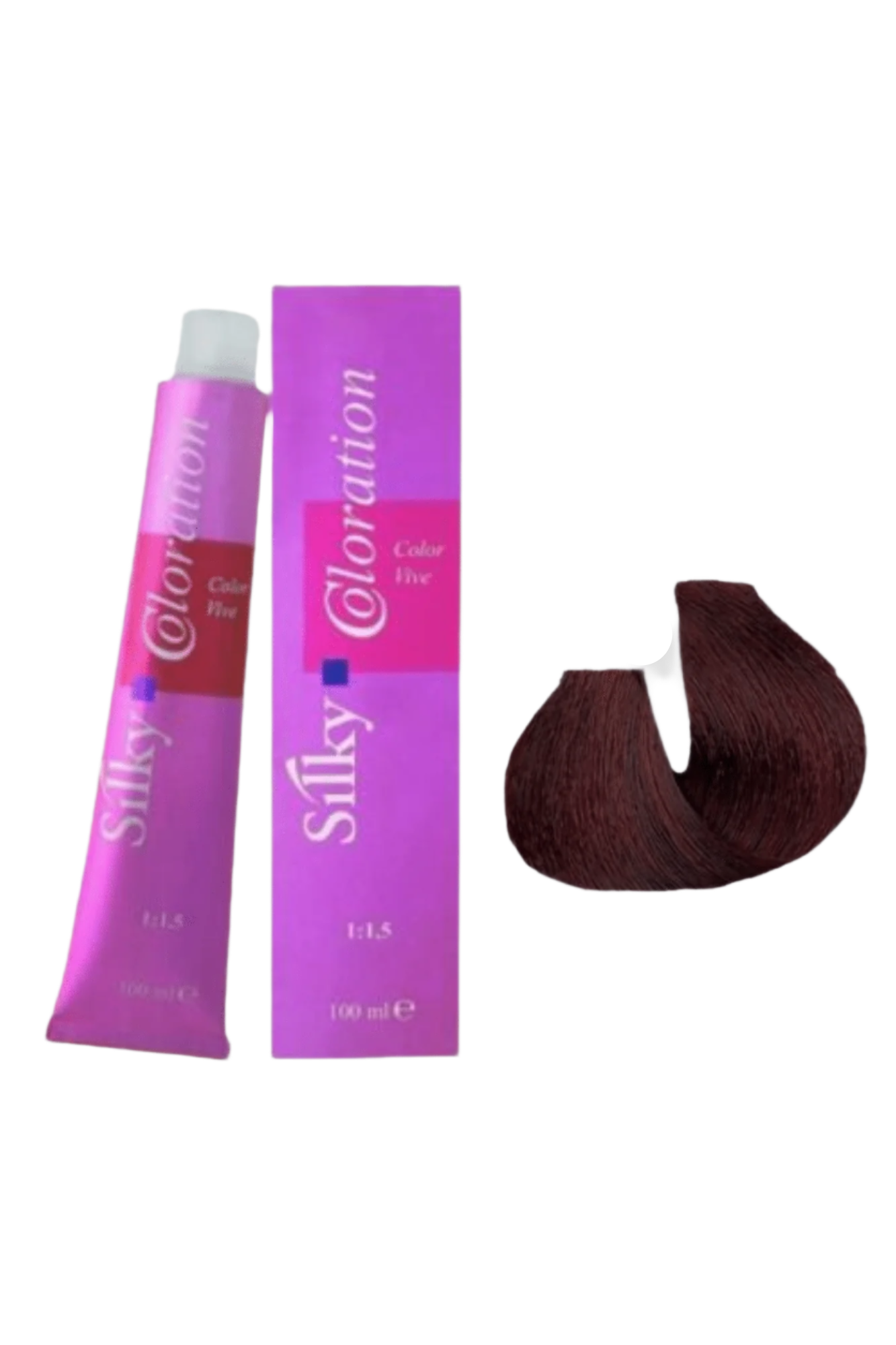 silky hair color 4.62 100ml
