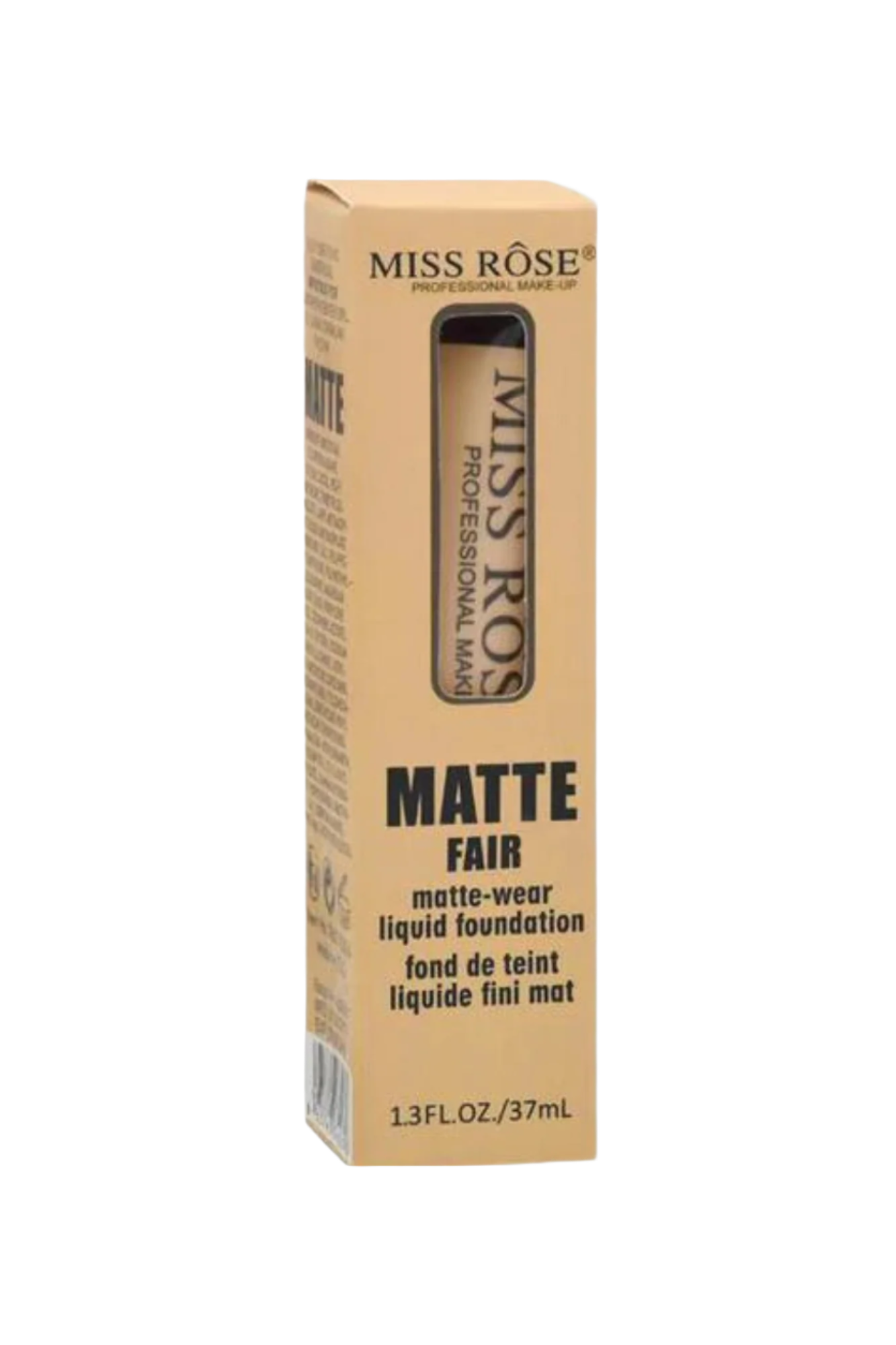 miss rose foundation matte ivory 6 37ml 7601-039i6
