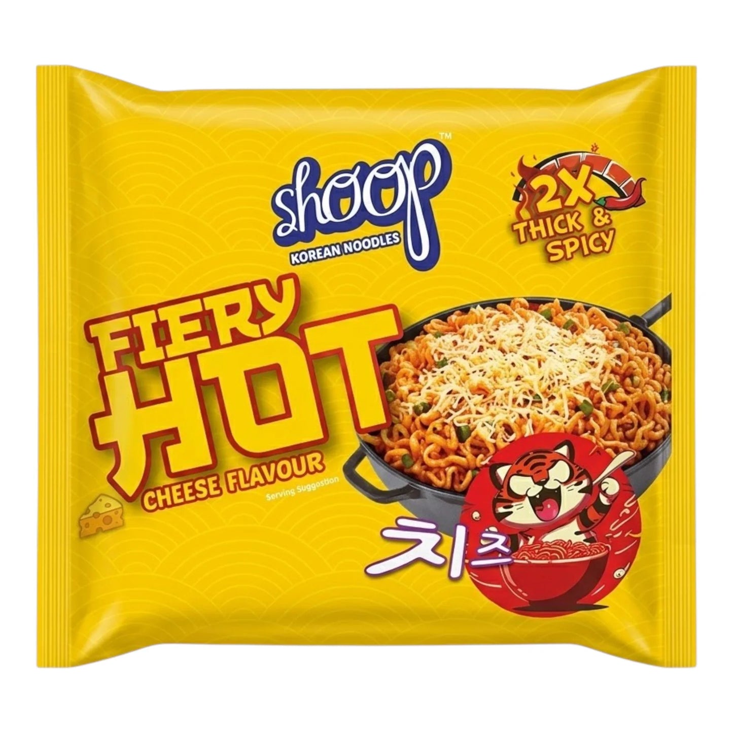 shoop noodles fiery hot cheese 140g