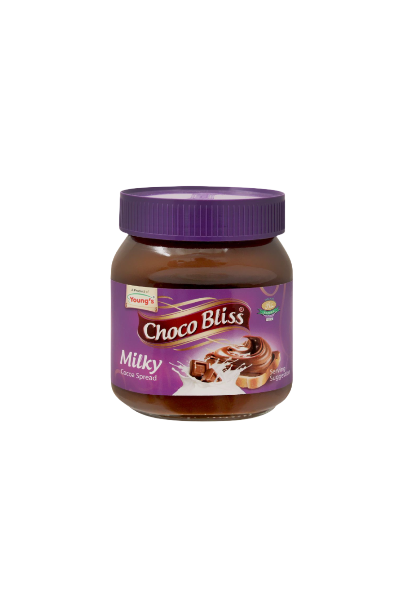 youngs choco bliss milky cocoa spread 350g