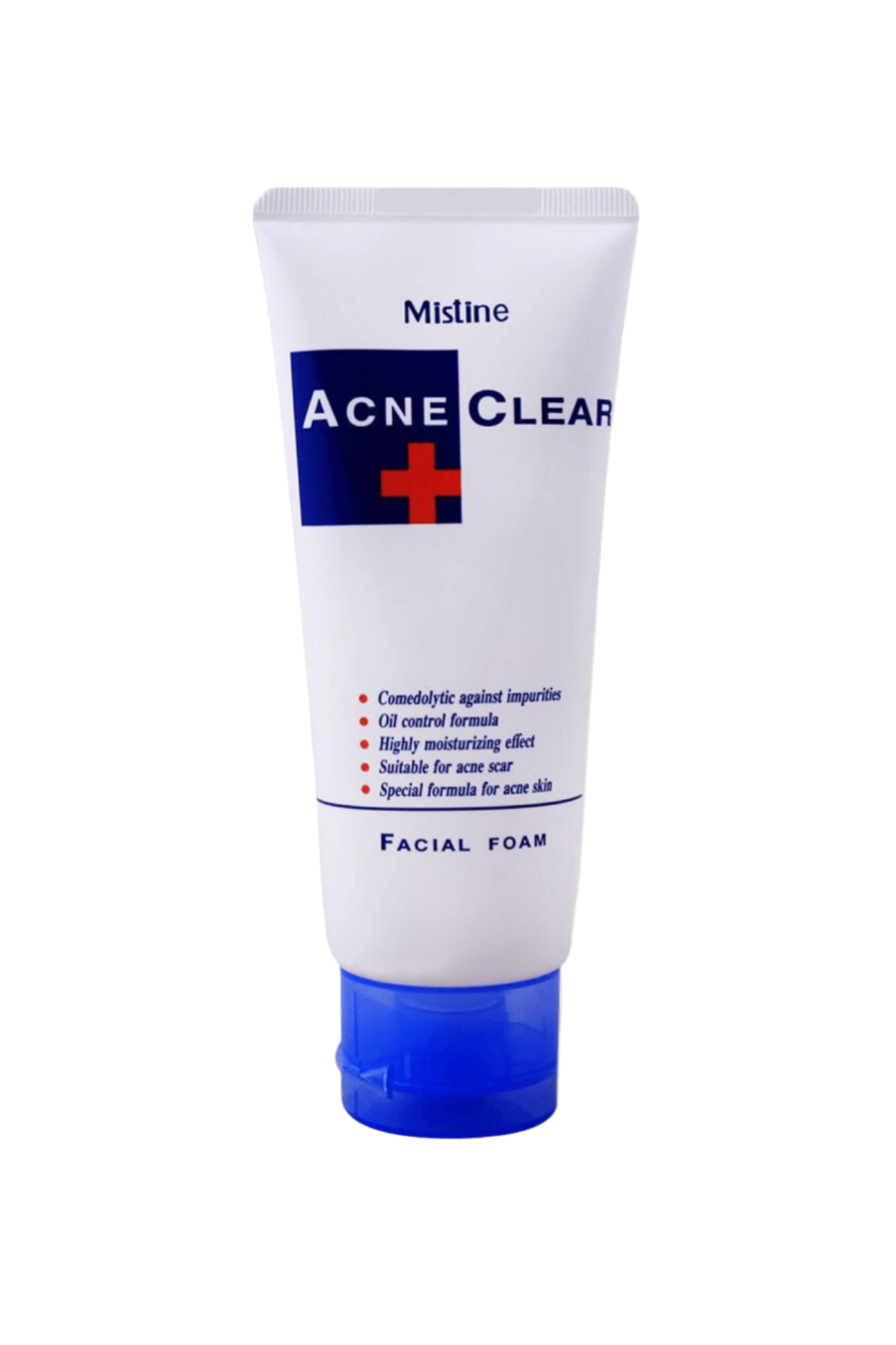 mistine face wash acne clear plus 85g thailand
