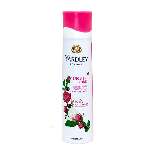 yardley body spray rose women 150ml