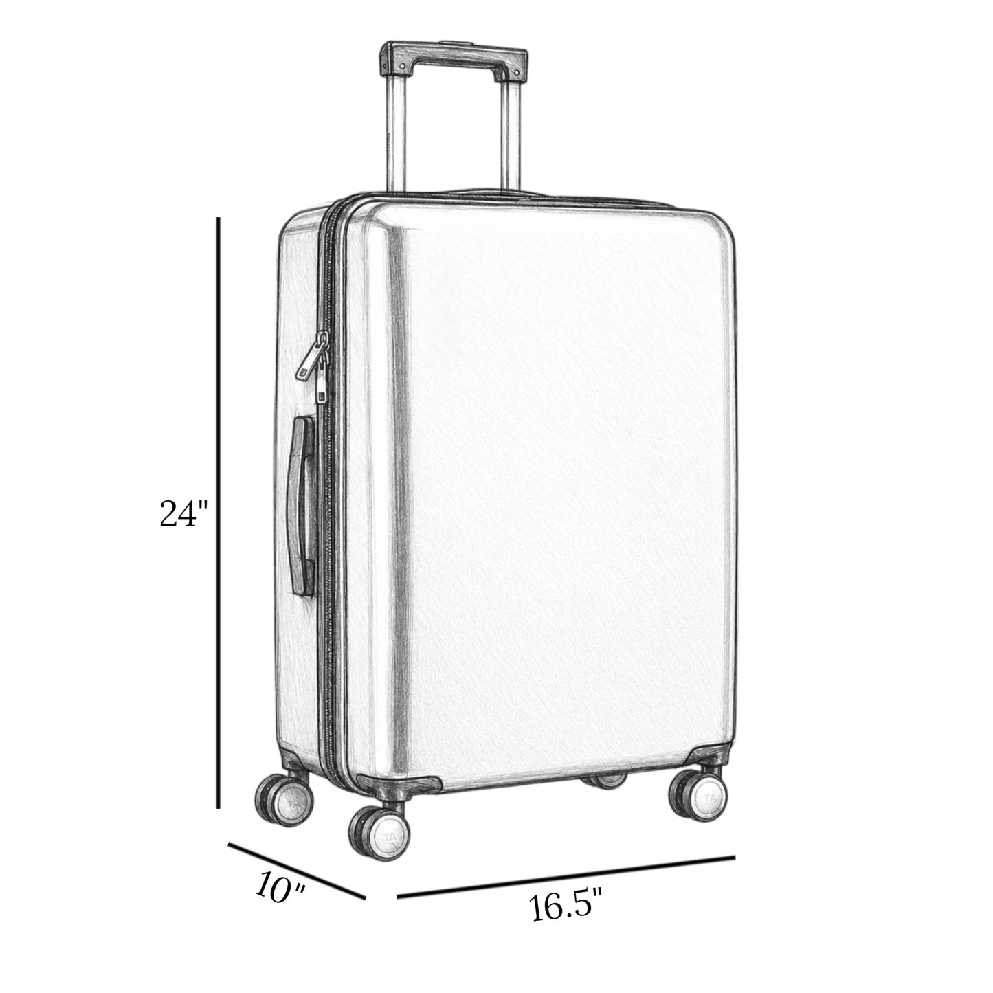 rurukadi travel bag 24" soft black china
