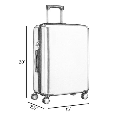 it luggage travel bag 20" hard cream china
