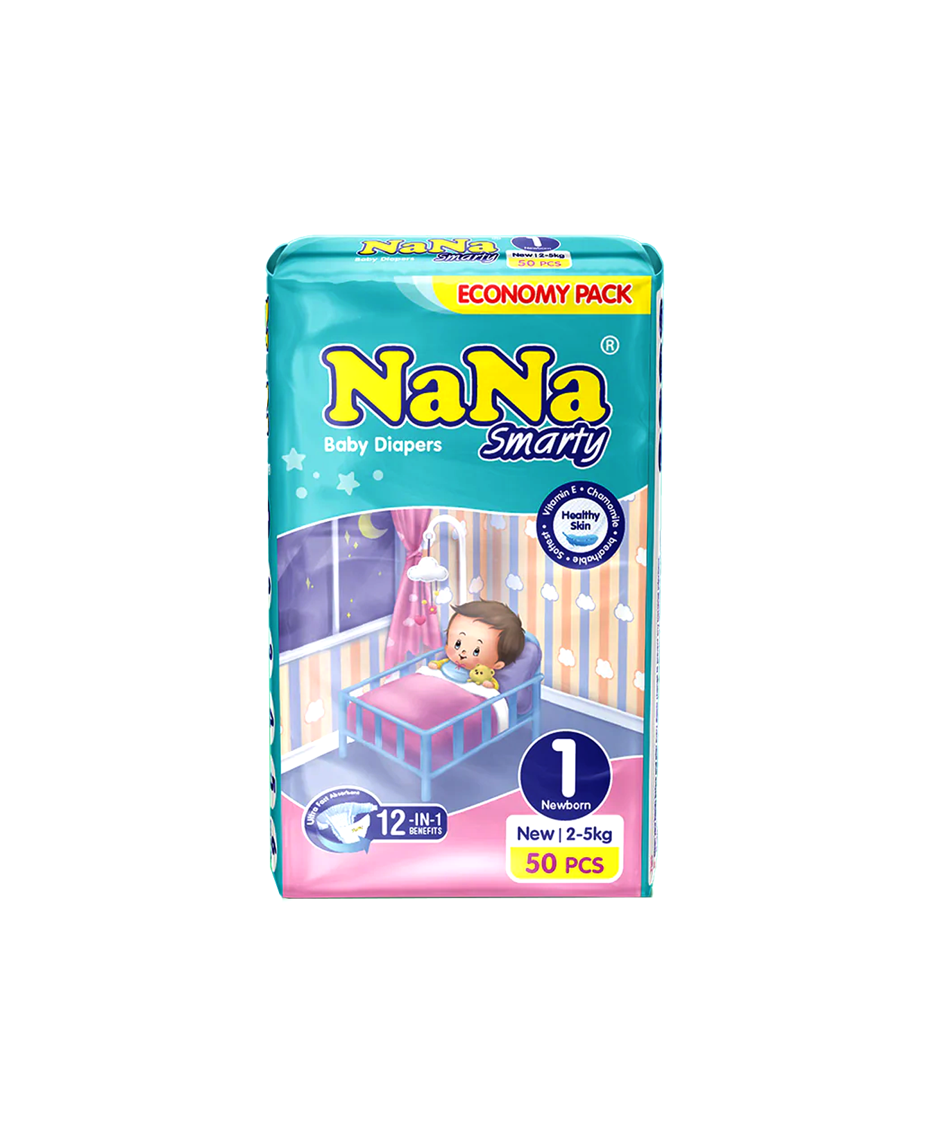 nana diapers economy nb1 50pc