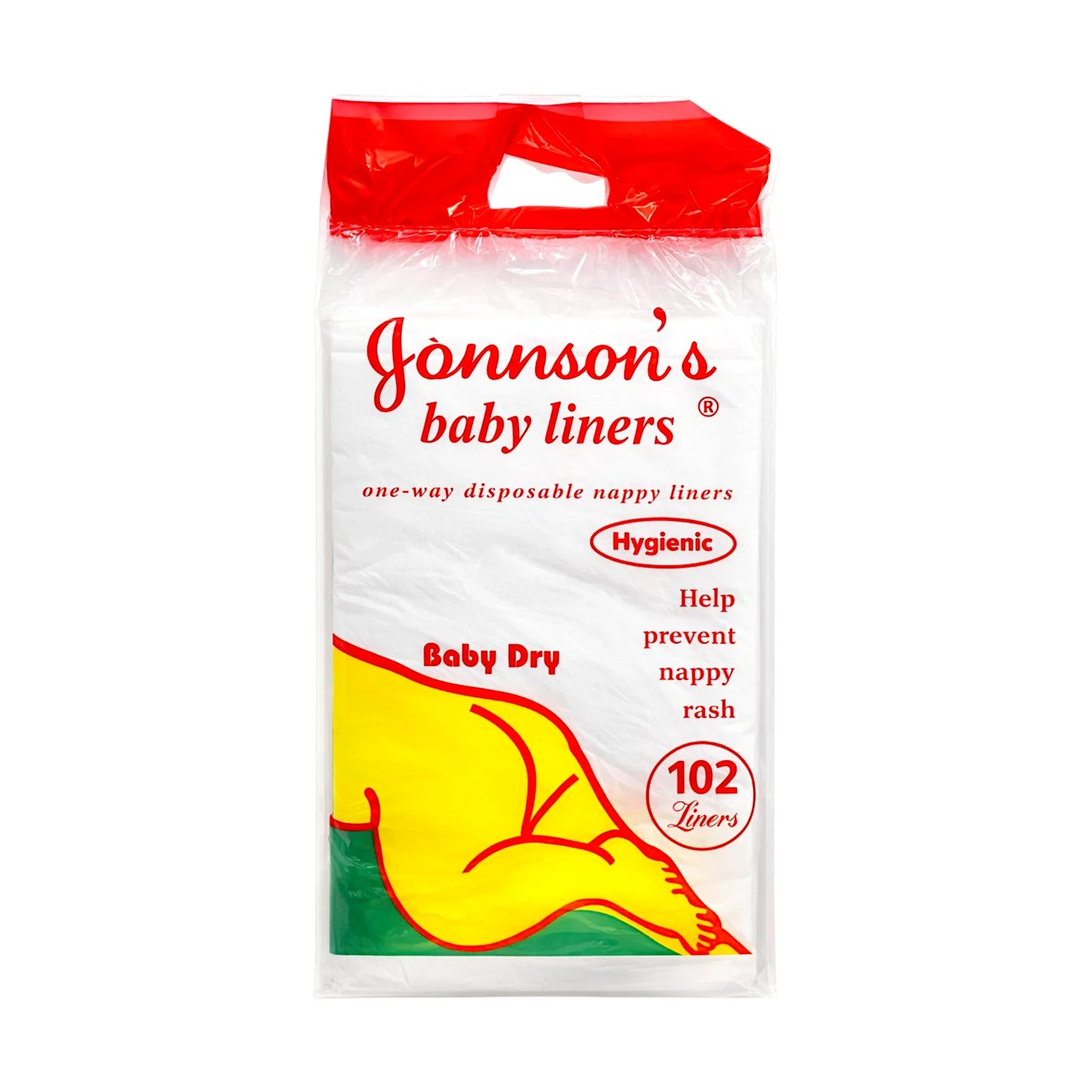 jonnsons nappy liners 102pc
