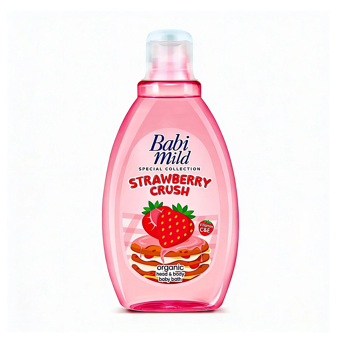babi mild baby bath strawberry crush organic  180ml