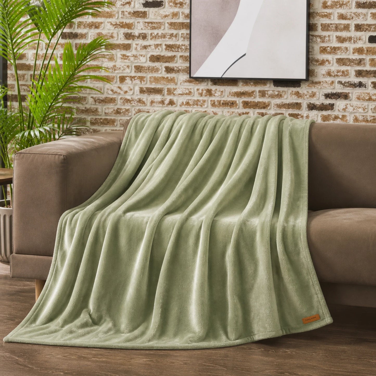 danny home baby blanket 130x160 sage green china