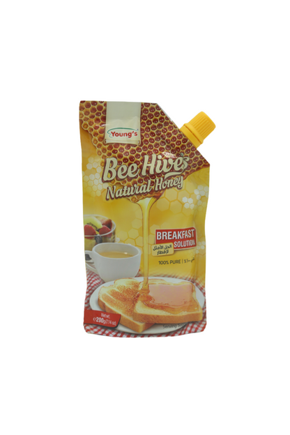 youngs bee hives natural honey 200g pouch