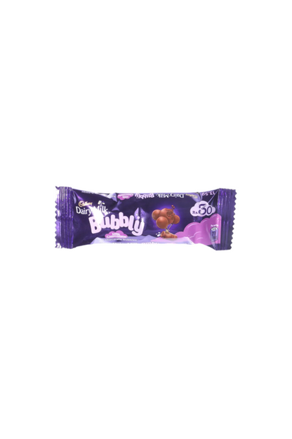 cadbury chocolate dairy milk bubbly 9g 50rs