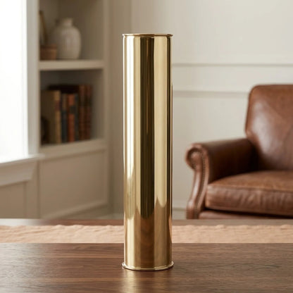 metal vase golden small 24"