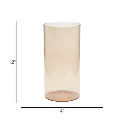 tube vase golden large 12''x4'' china