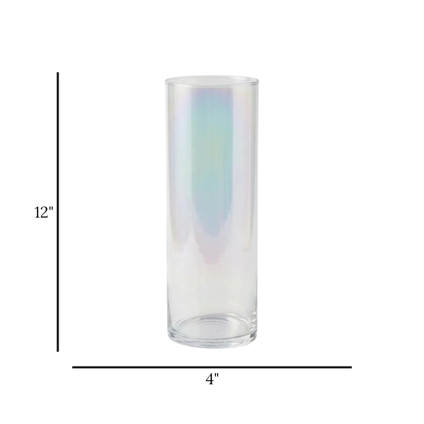 glass tube vase multi shine large 12''x4'' china