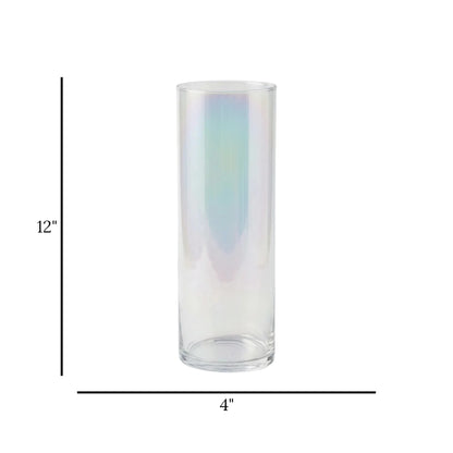 glass tube vase multi shine large 12''x4'' china