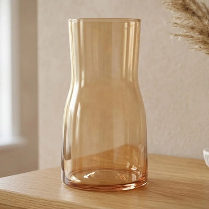 glass vase golden small 7''x4'' china