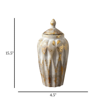ceramic candy jar textured antique large 15.5x4.5 china