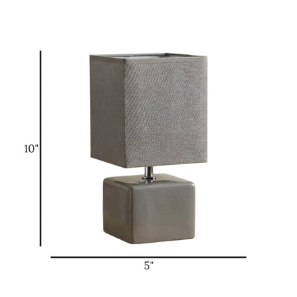ceramic table lamp grey 10''x5'' china