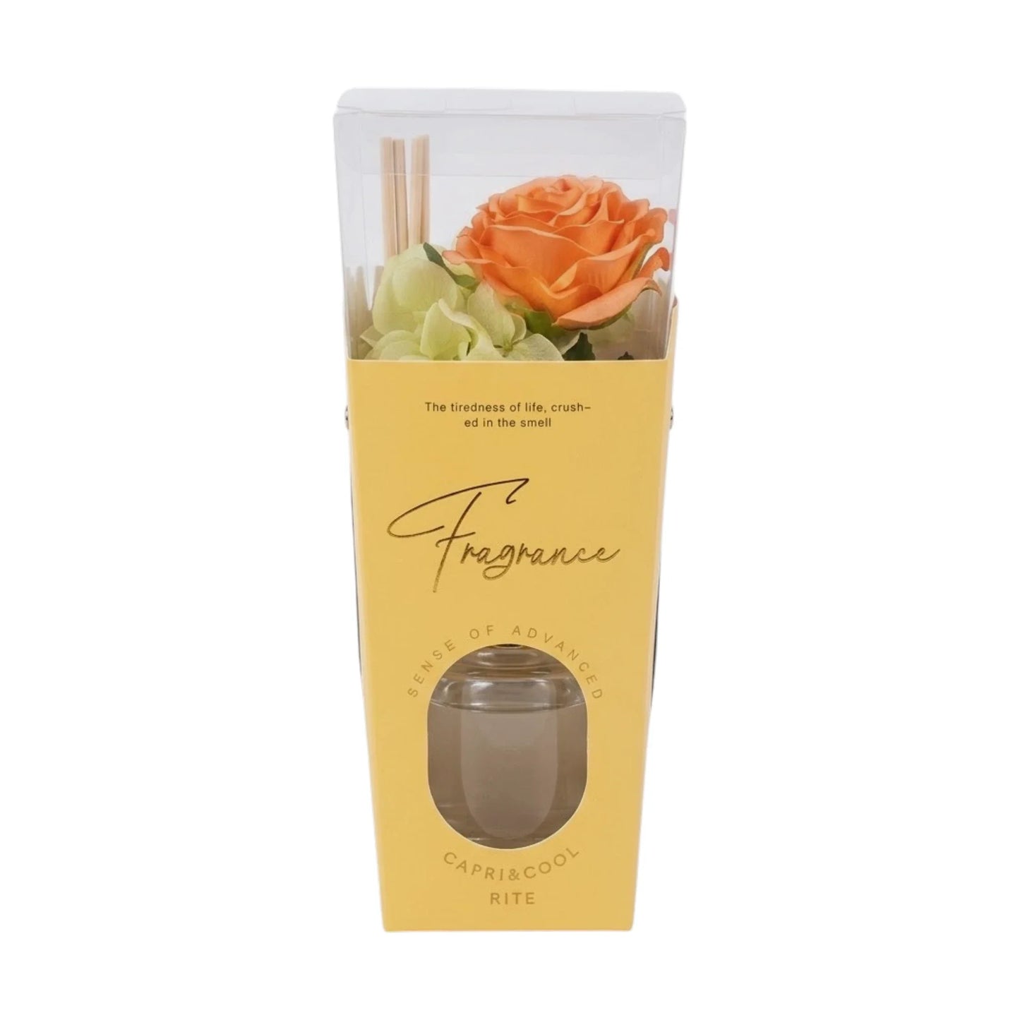 diffuser green flower white tea 8.5"x3" china