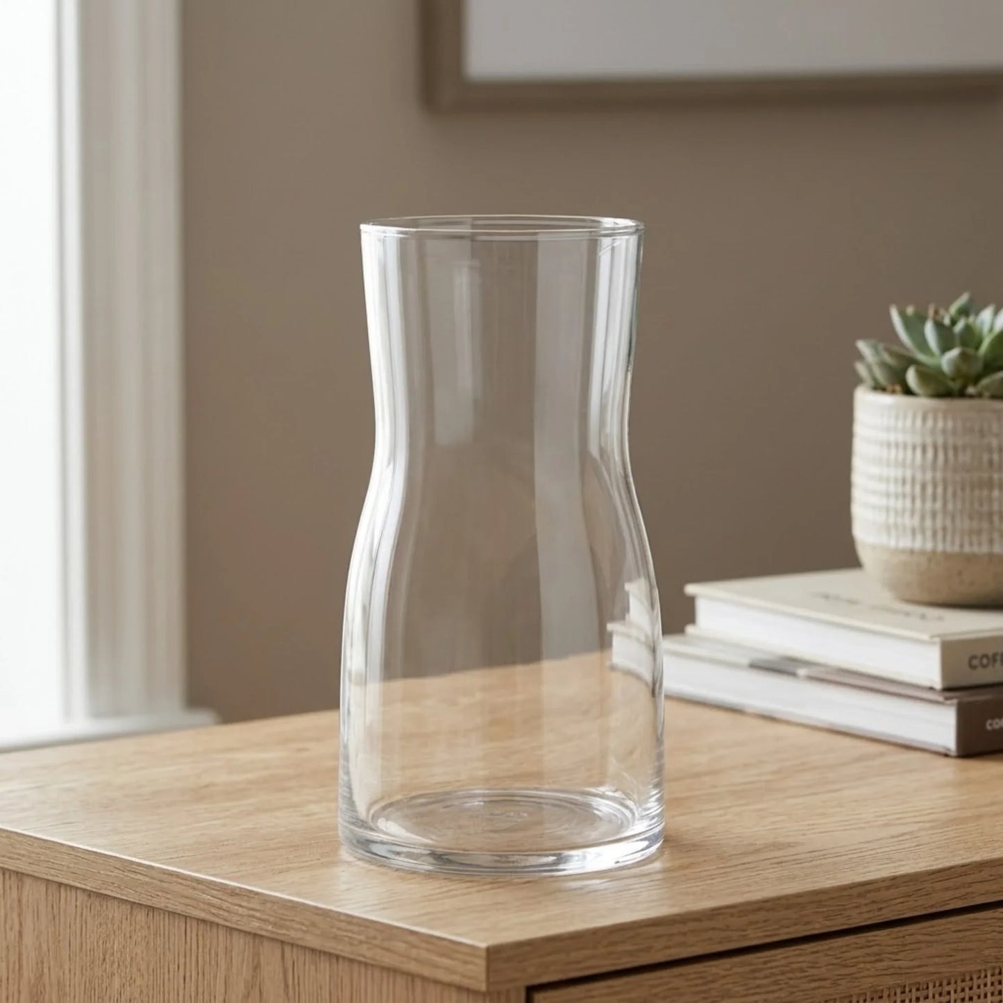 glass vase transparent 7''x4'' china