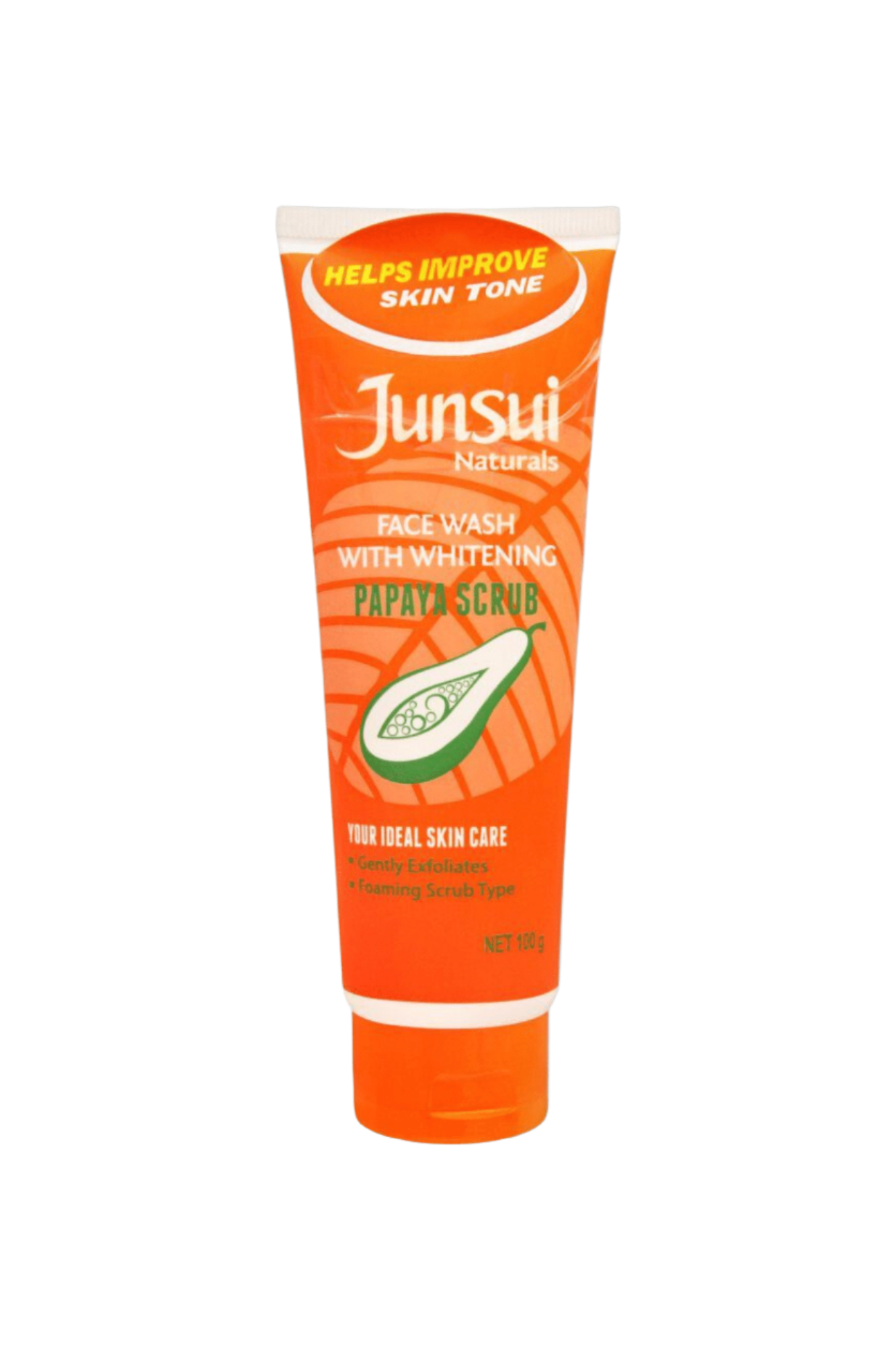 junsui face wash papaya scrub 100g indonesia