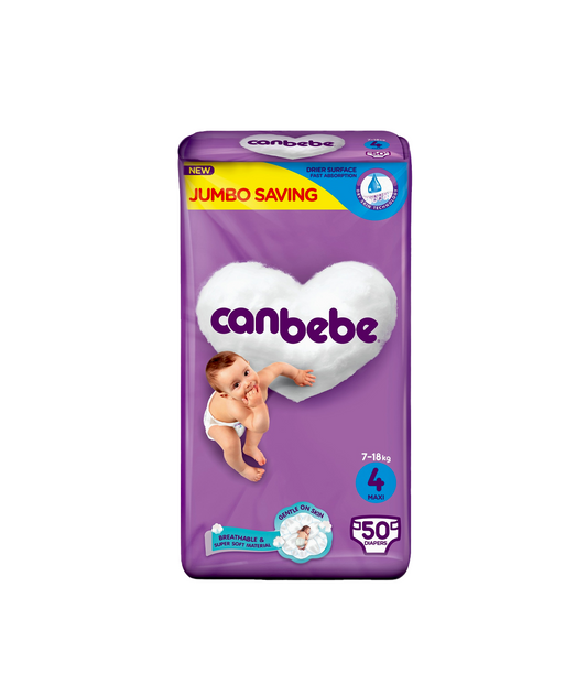 canbebe diaper jumbo pack maxi 4 50pc