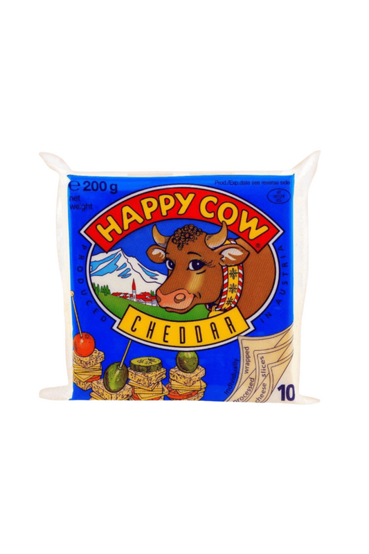happy cow cheddar cheese 200g