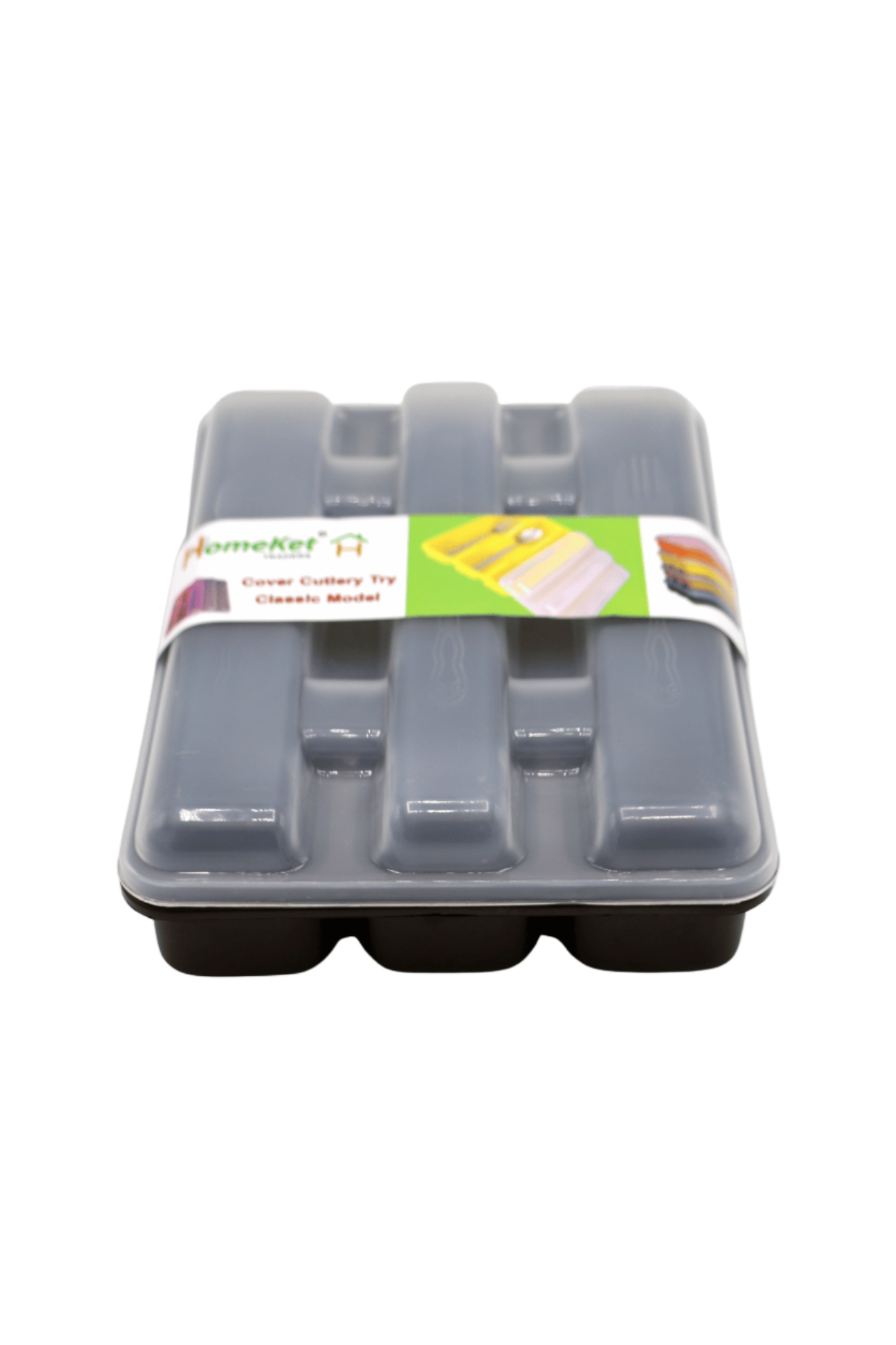 homeket plastic spoon box & lid 3sec pak