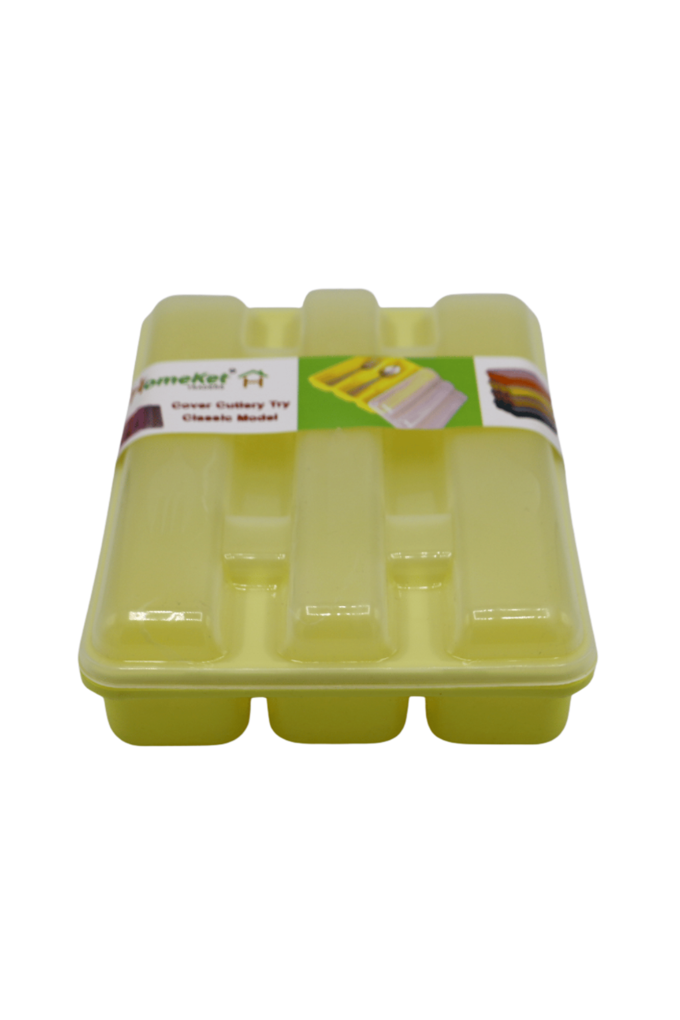 homeket plastic spoon box & lid 3sec pak