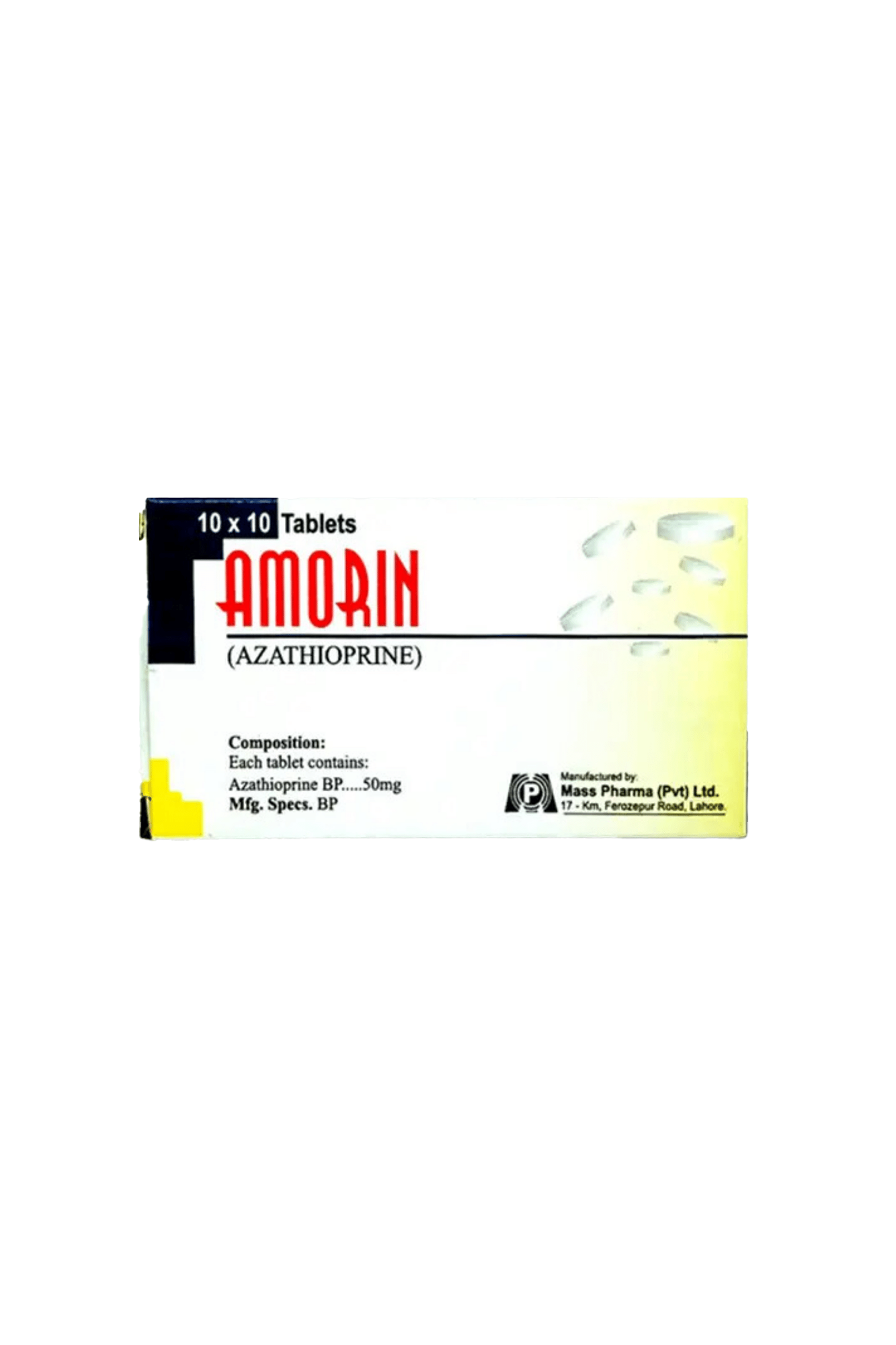 tablets amorin 50mg 100s