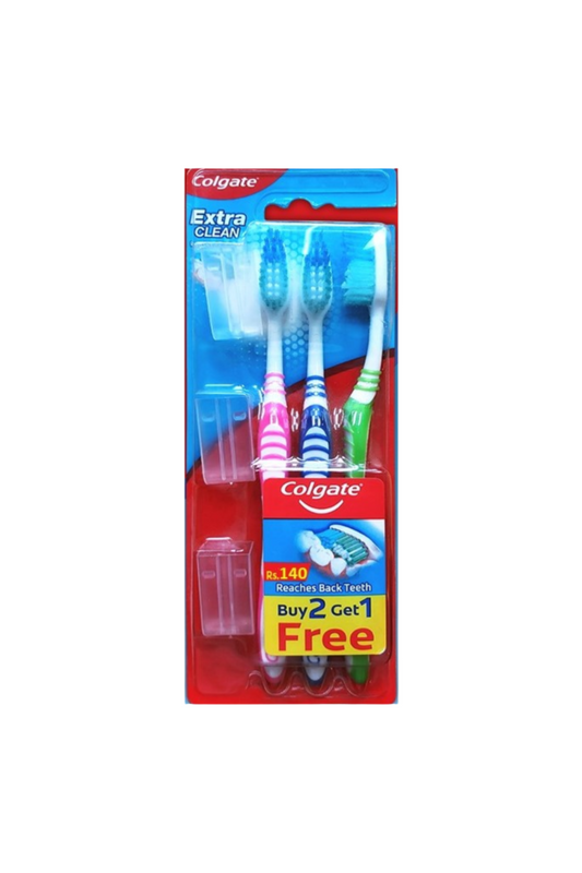 colgate tooth brush extra clean soft 3pc