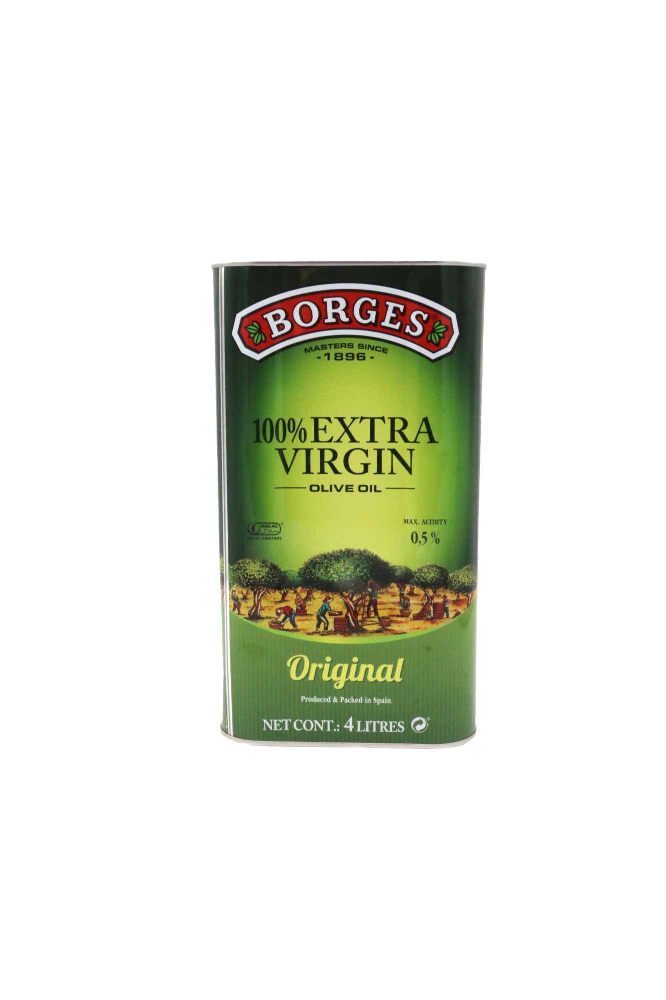 borges olive oil extra virgin 4l tin
