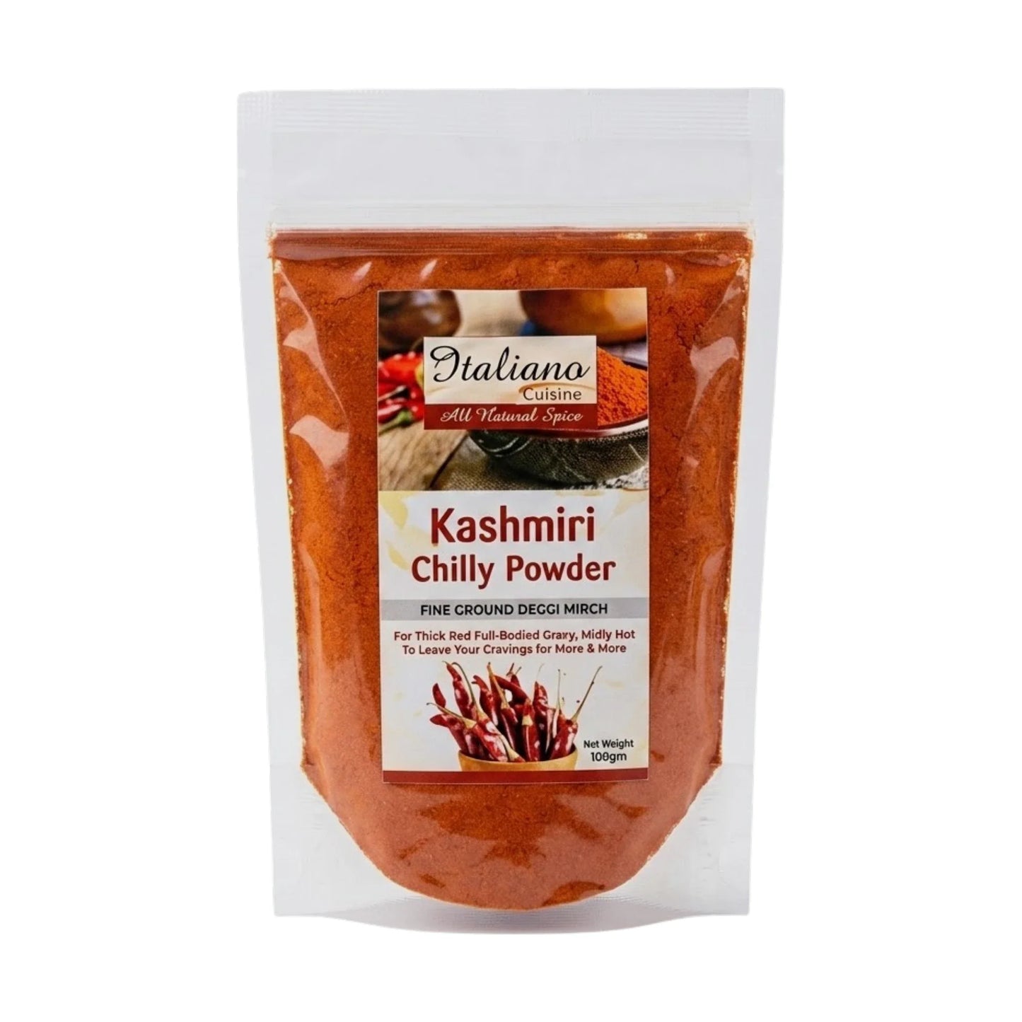 italiano kashmiri chilly powder 150g pouch