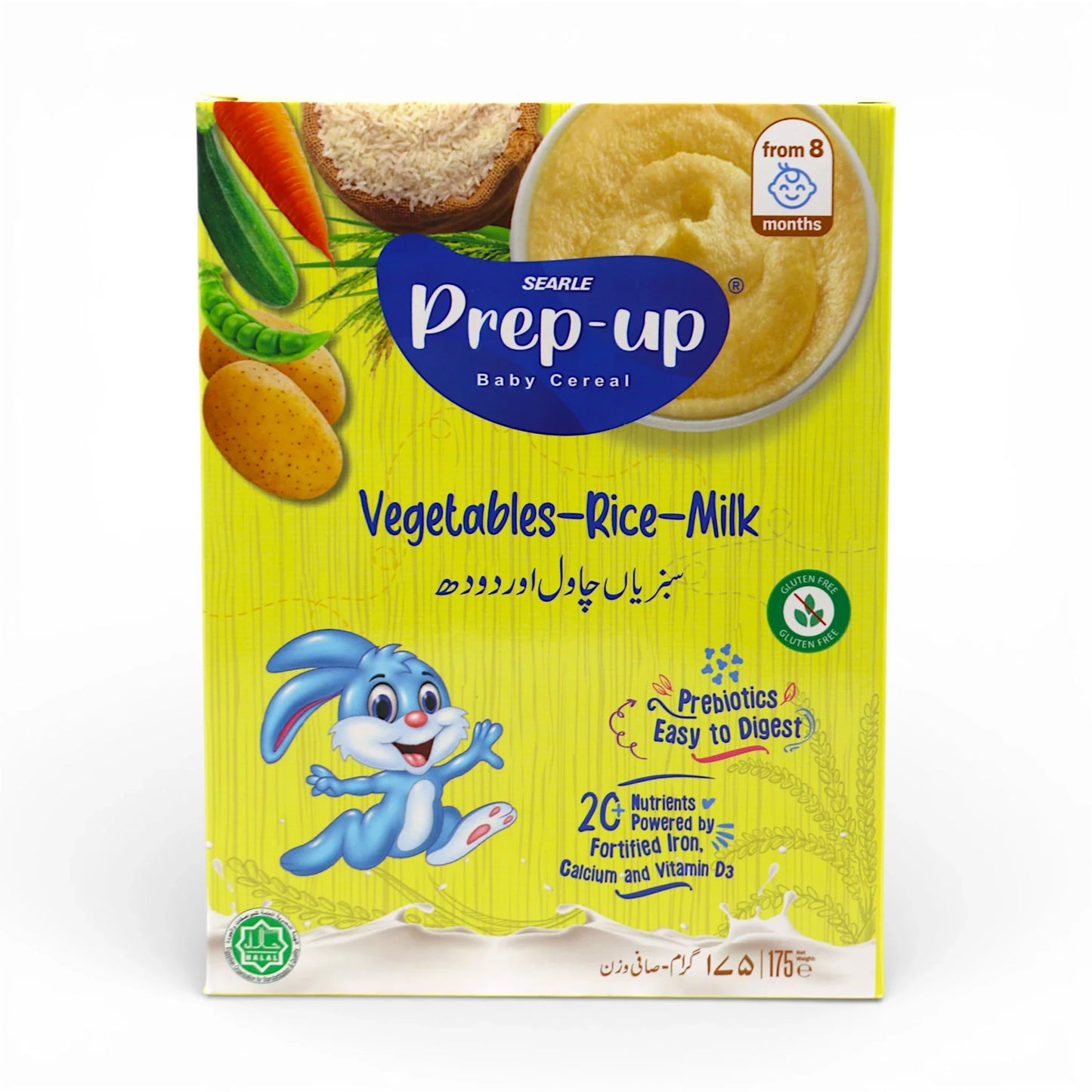 prep up cereal vegetables rice milk  gluten free 175g
