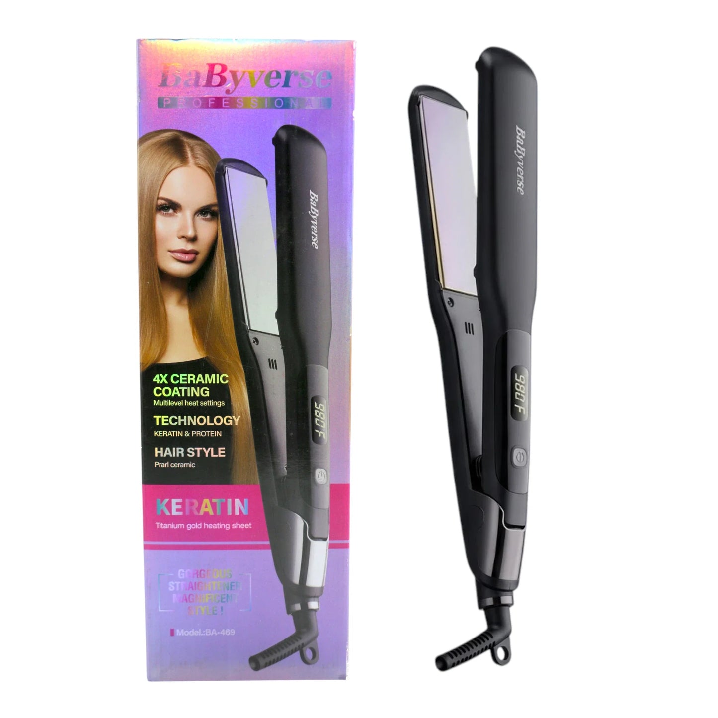 babyverse hair straightener ba469