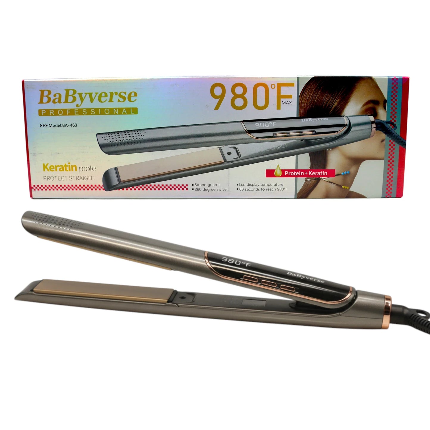 babyverse hair straightener ba-463