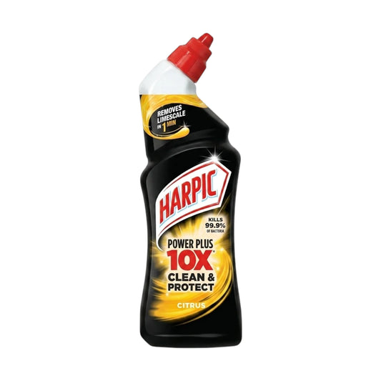 harpic toilet cleaner 10x clean & protect citrus 680ml